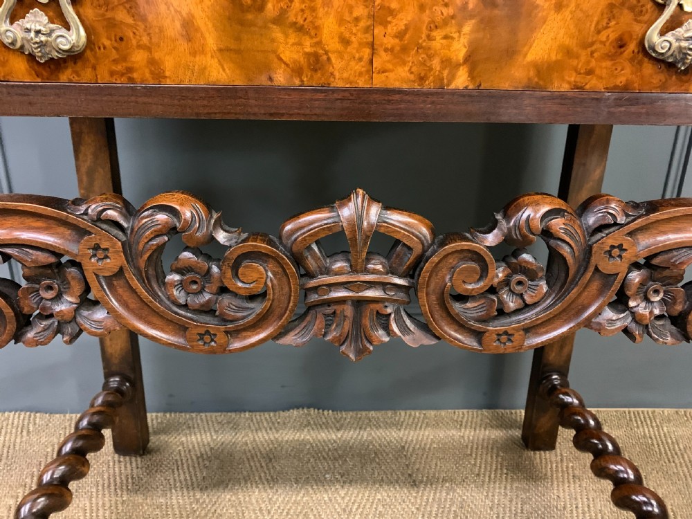 Burr Walnut Cocktail Cabinet View XII