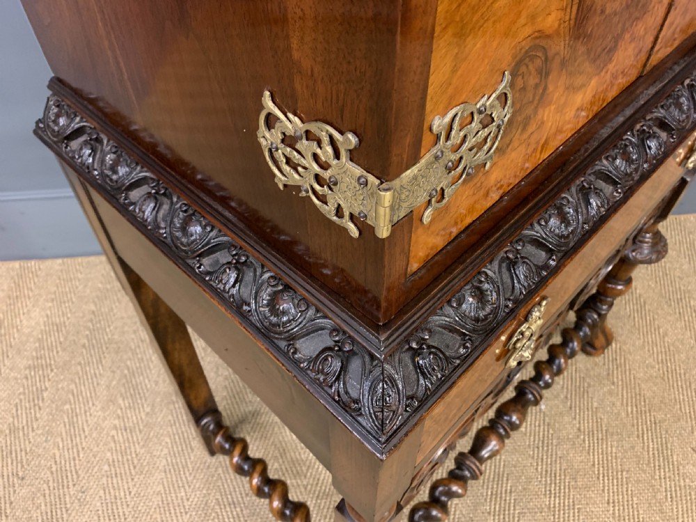 Burr Walnut Cocktail Cabinet View XV