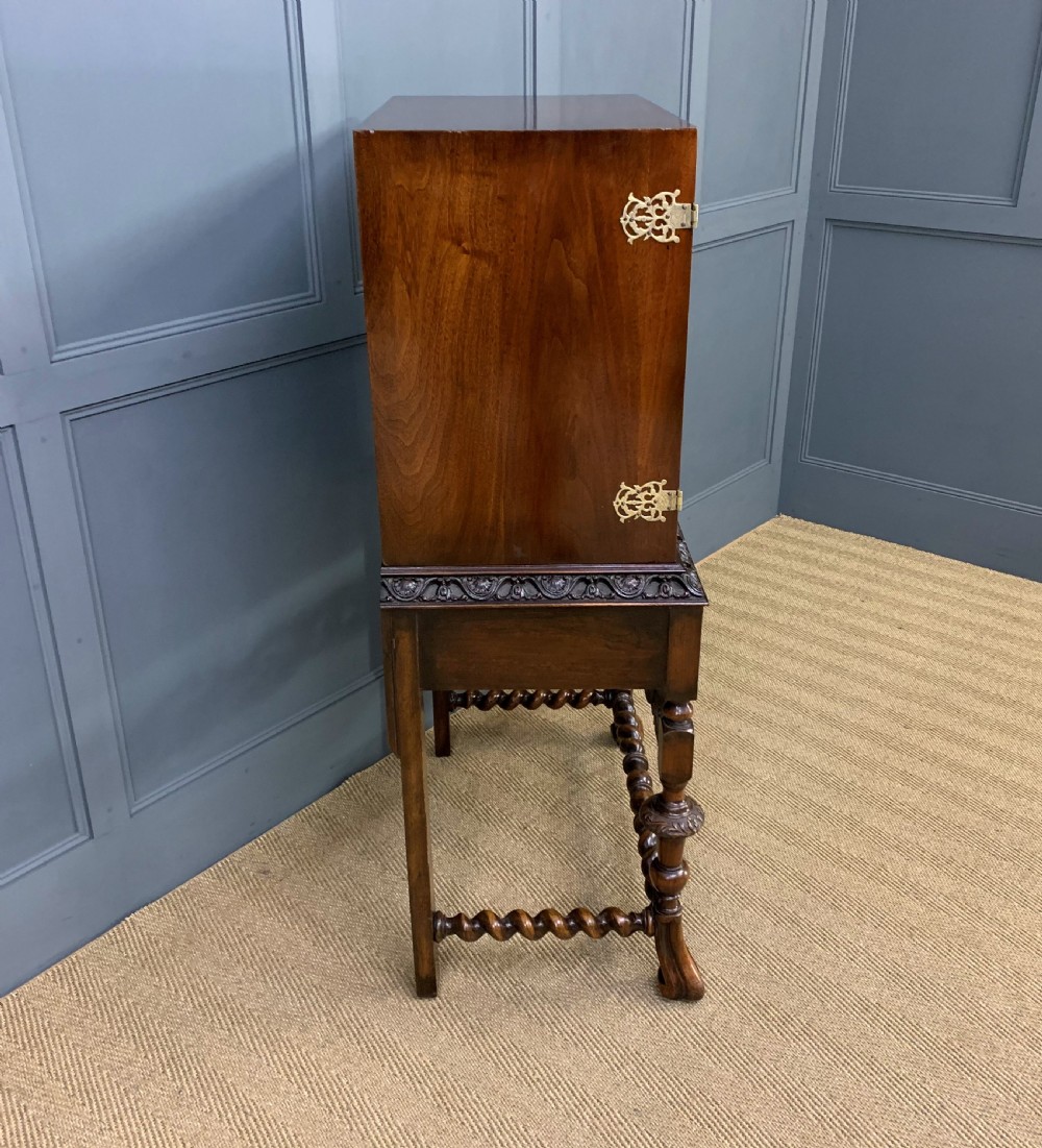 Burr Walnut Cocktail Cabinet View XVII