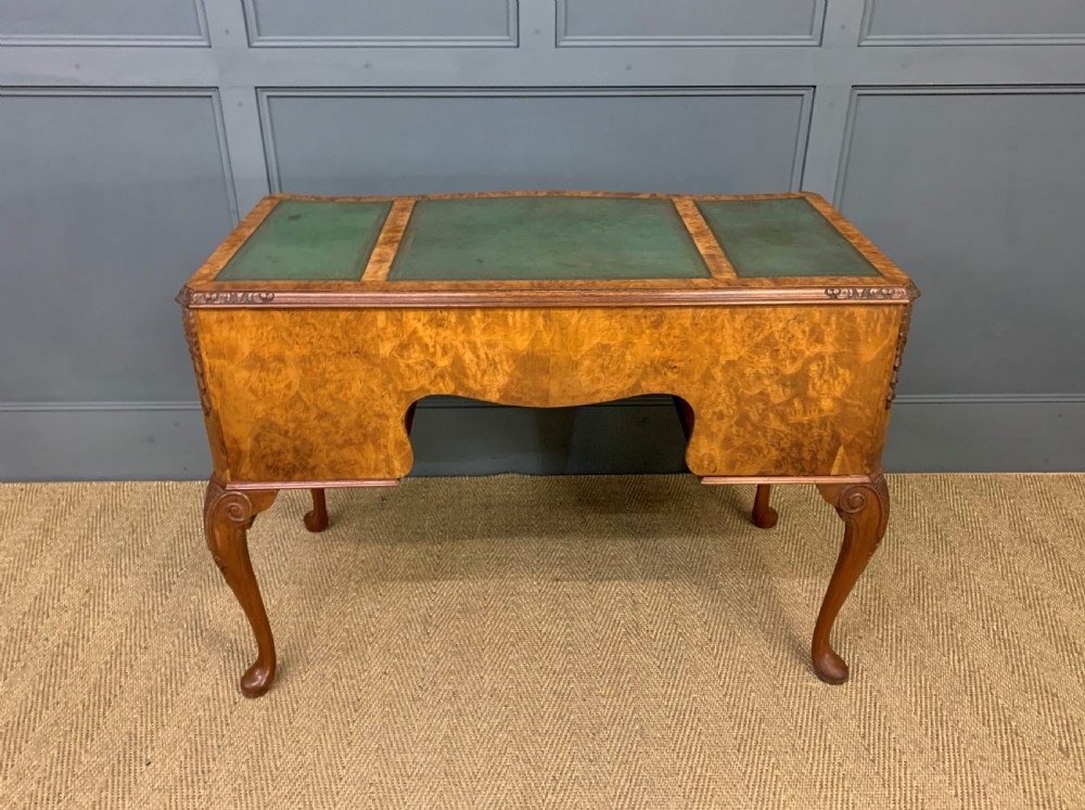 Burr Walnut Writing Desk View V