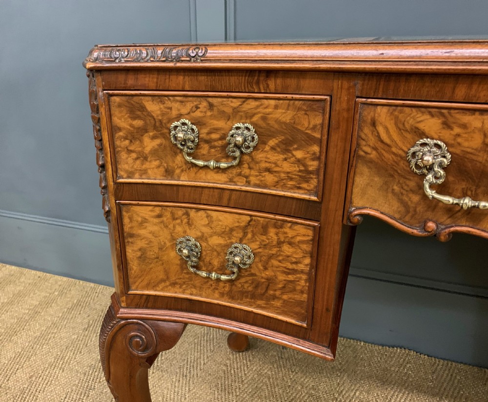 Burr Walnut Writing Desk View VII