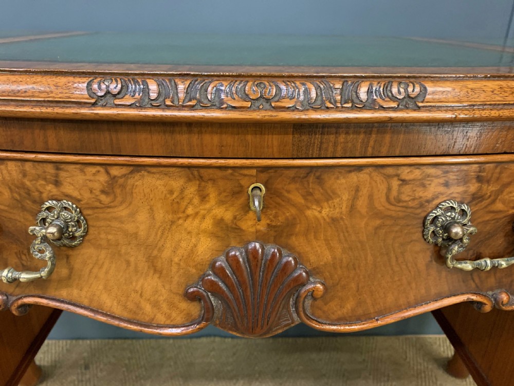 Burr Walnut Writing Desk View XI