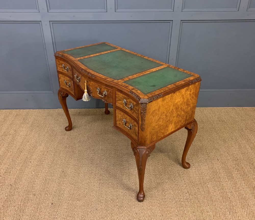 Burr Walnut Writing Desk View XVII