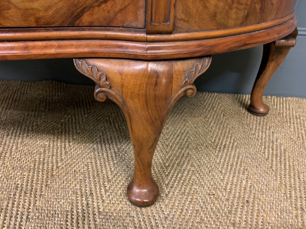 Burr Walnut Serpentine Commode View III