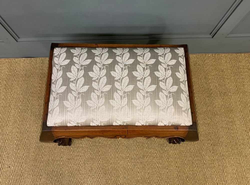 Georgian Style Walnut Stool View II