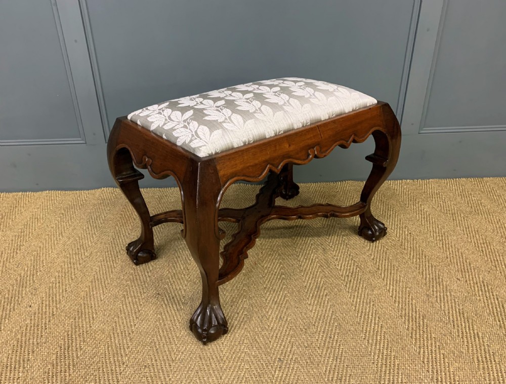 Georgian Style Walnut Stool View III