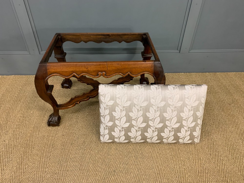 Georgian Style Walnut Stool View V