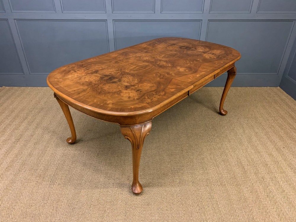 Burr Walnut Dining Suite by Maple and Co View III