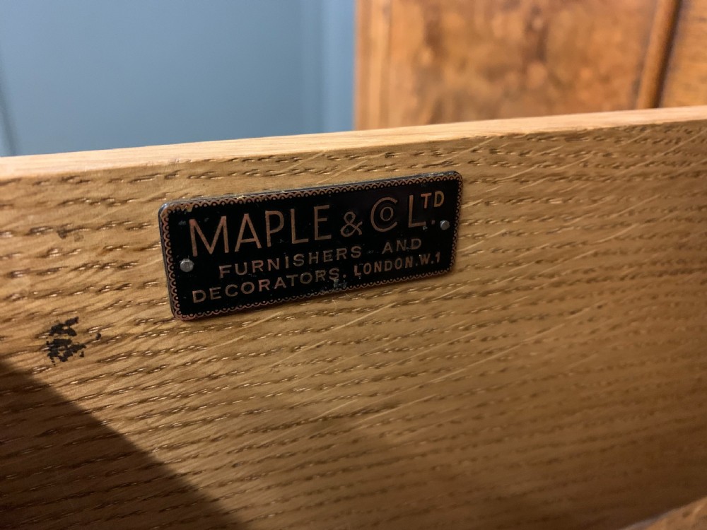 Burr Walnut Dining Suite by Maple and Co View V
