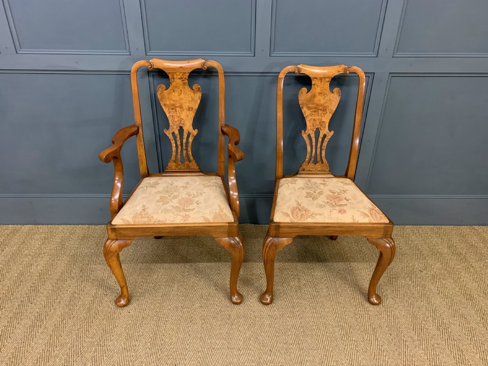 Burr Walnut Dining Suite by Maple and Co View VI