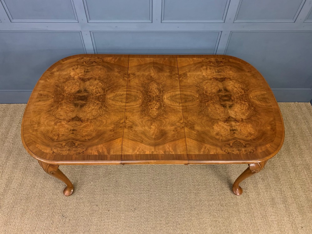 Burr Walnut Dining Suite by Maple and Co View XV