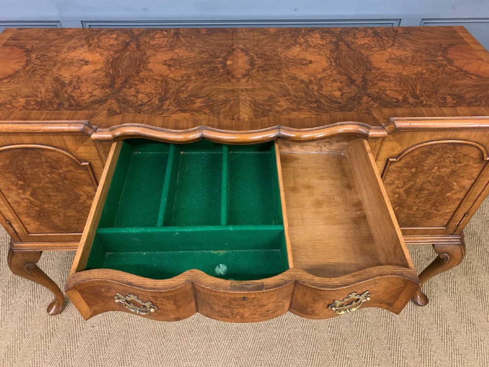 Burr Walnut Dining Suite by Maple and Co View XXI