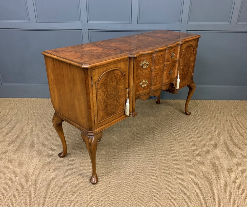 Burr Walnut Dining Suite by Maple and Co View XXII