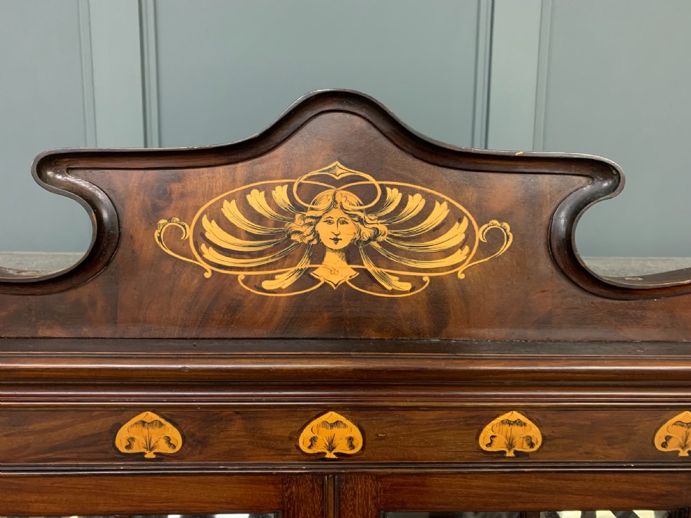Inlaid Mahogany Art Nouveau Display Cabinet View IV
