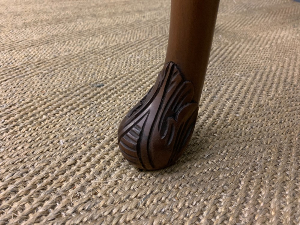 Serpentine Shaped Burr Walnut Side Table View XIV
