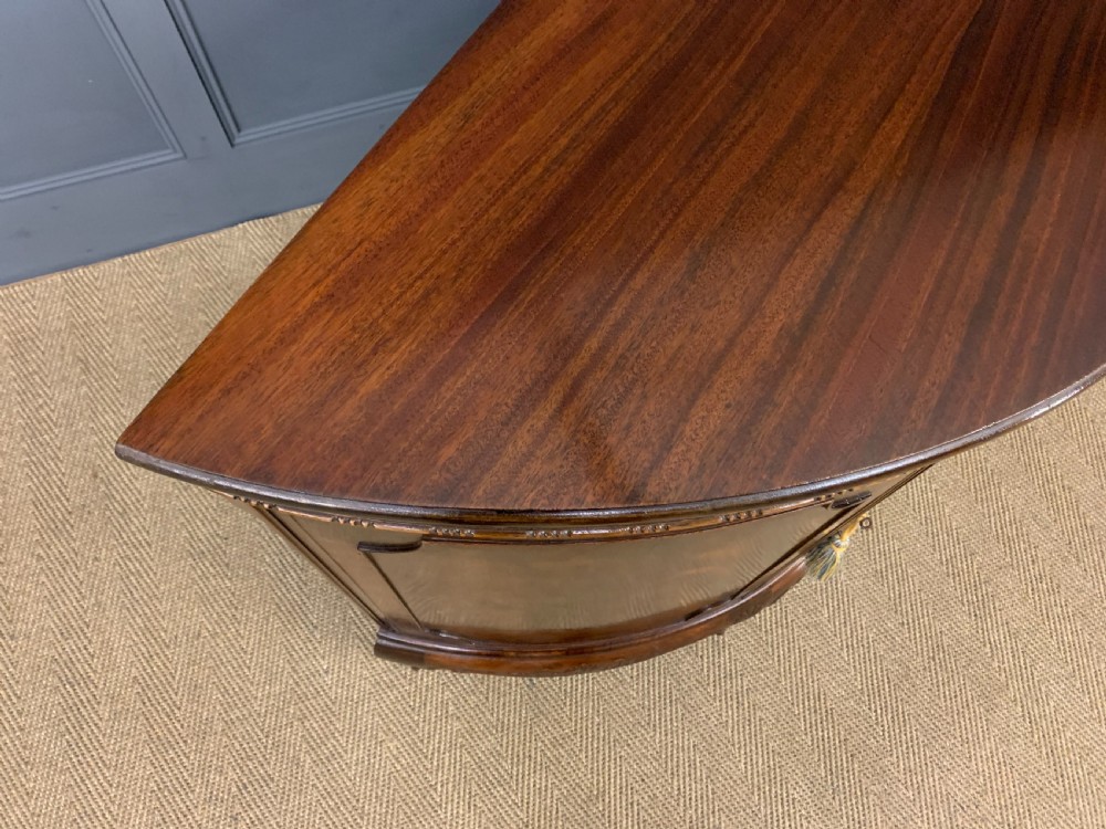 Mahogany Chippendale Style Demi Lune Commode View XI