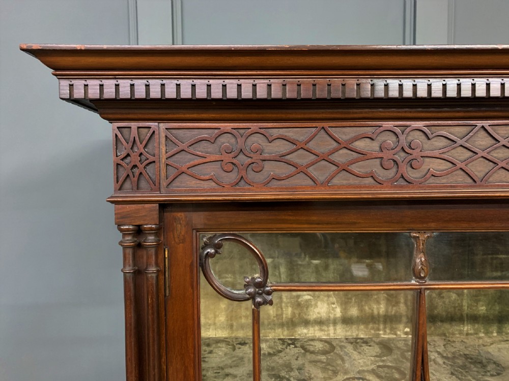 Chippendale Style Mahogany Display Cabinet View II