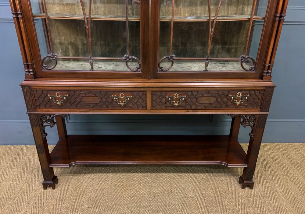 Chippendale Style Mahogany Display Cabinet View VII