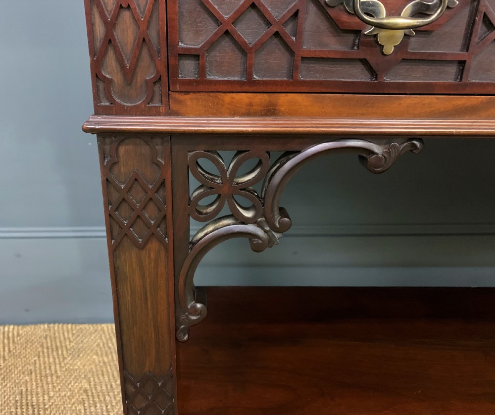 Chippendale Style Mahogany Display Cabinet View IX