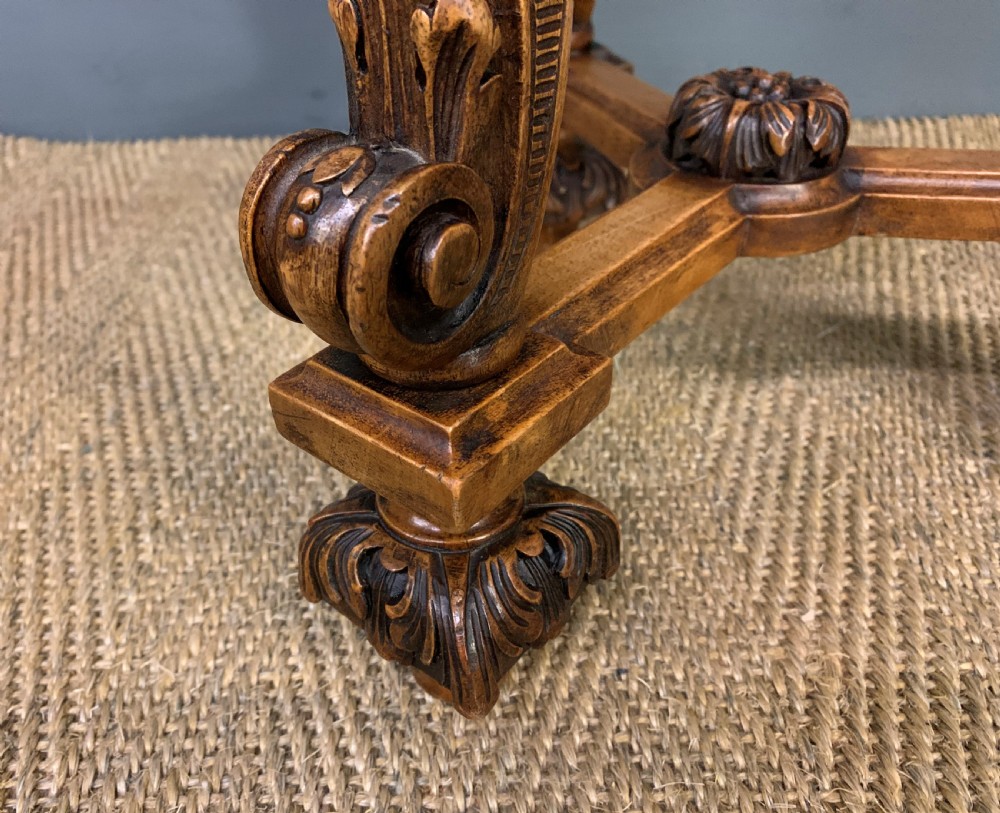 Carved Walnut Stand View IV