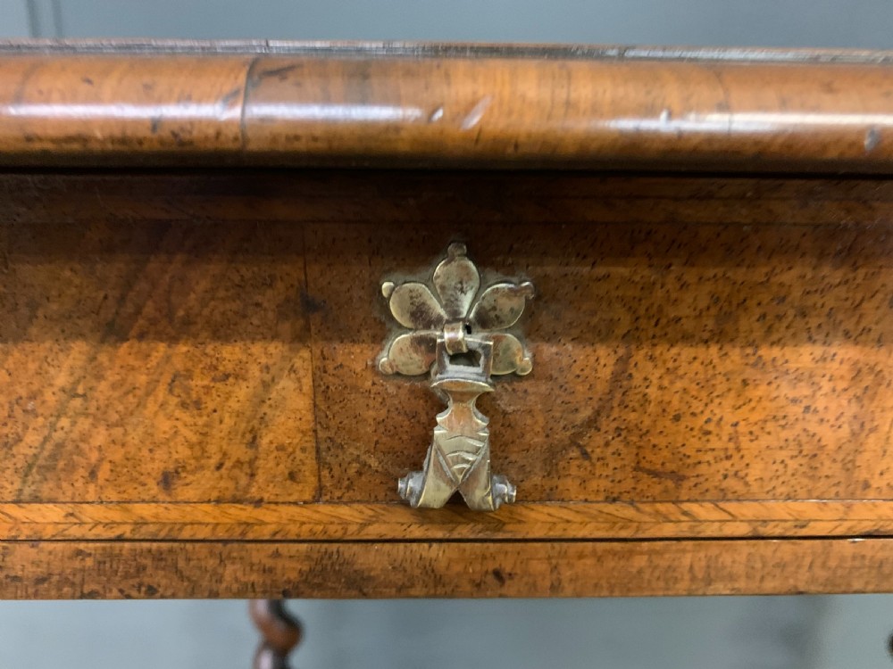 William and Mary Style Burr Walnut Lamp Table View VIII