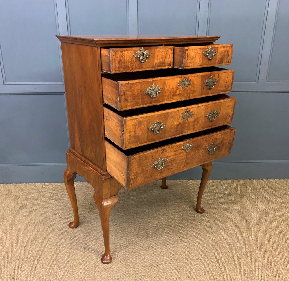 19th Century Burr Walnut Chest on Stand View IV