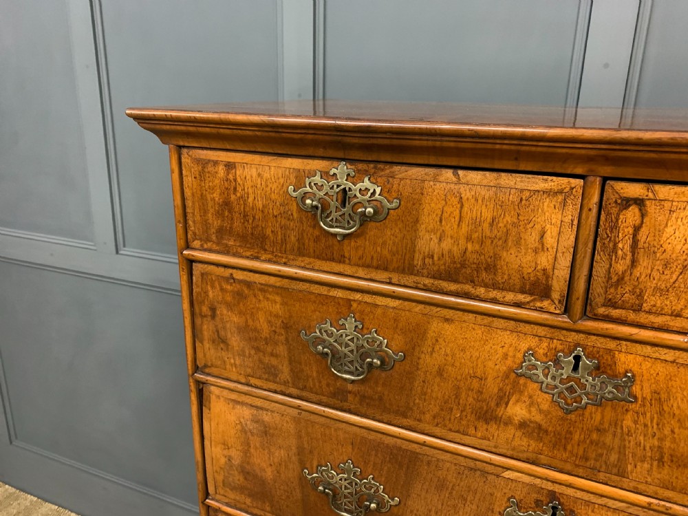 19th Century Burr Walnut Chest on Stand View VIII