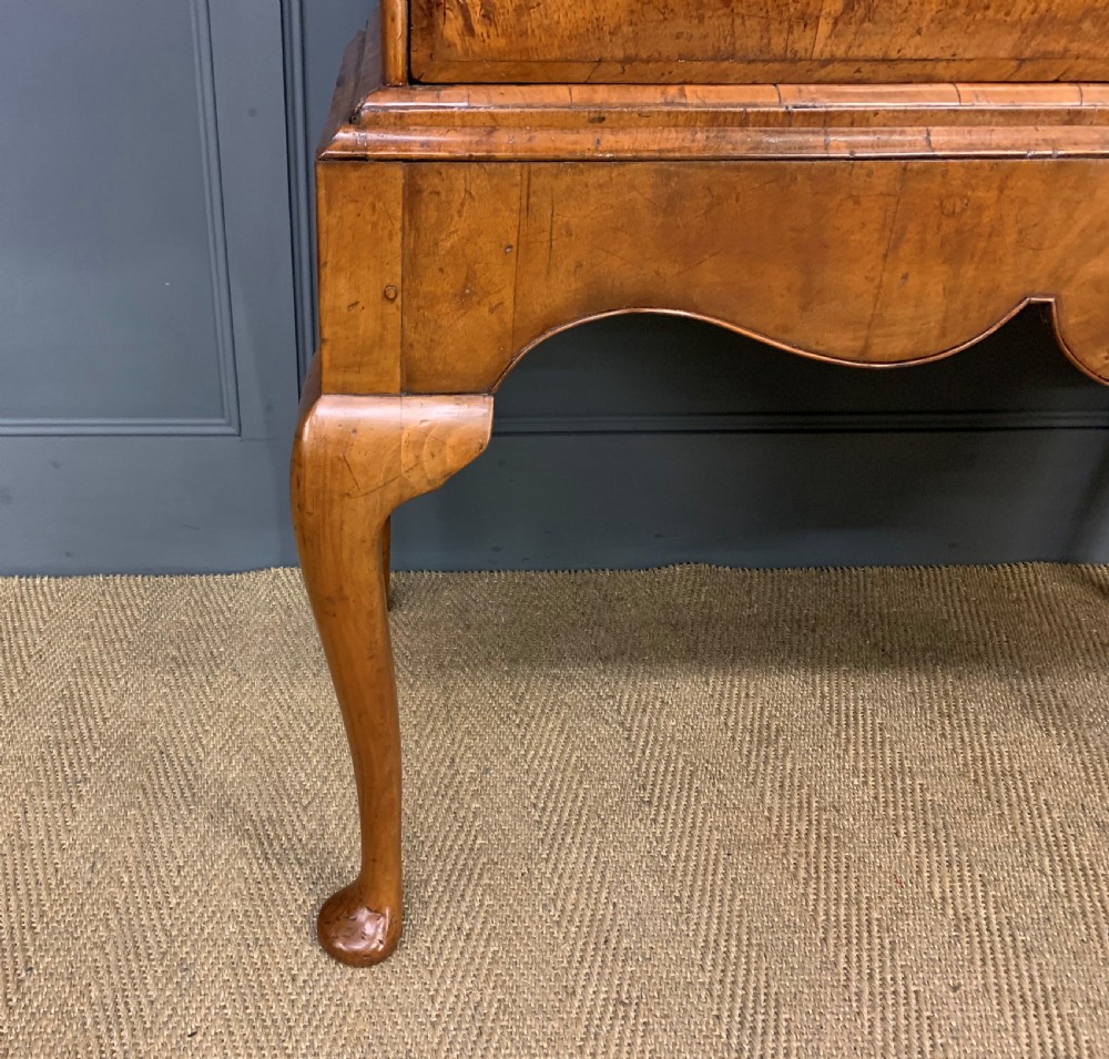 19th Century Burr Walnut Chest on Stand View X