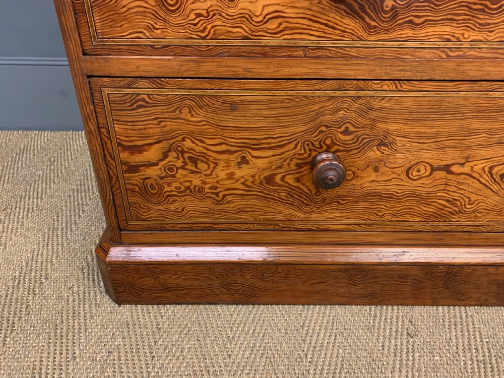 Victorian Inlaid Pine Linen Press by Bell and Coupland View VII