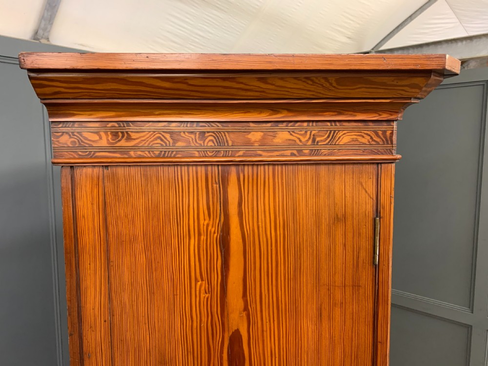 Victorian Inlaid Pine Linen Press by Bell and Coupland View XIV