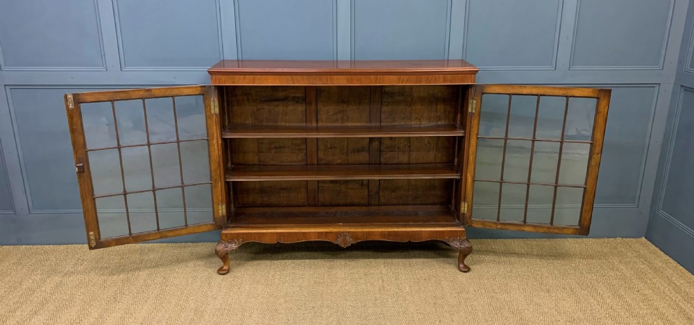 Burr Walnut Bookcase View III