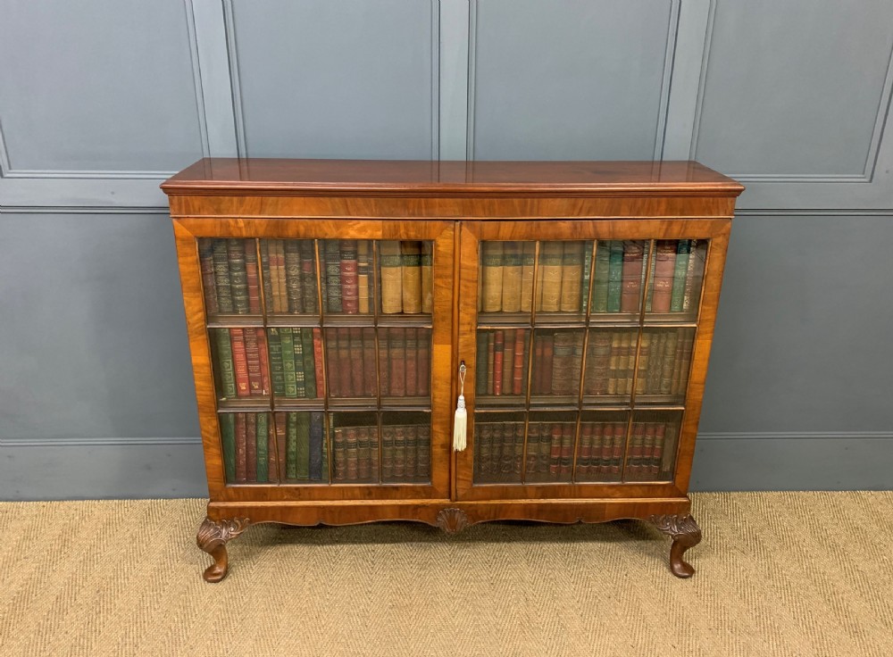 Burr Walnut Bookcase View IV