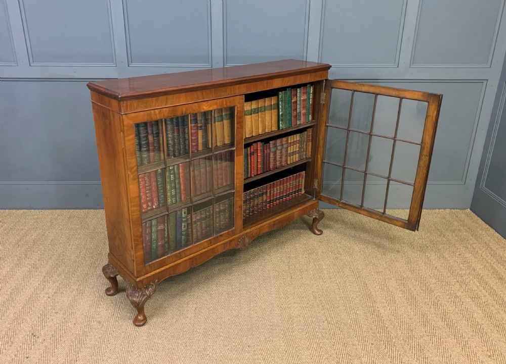 Burr Walnut Bookcase View XIII