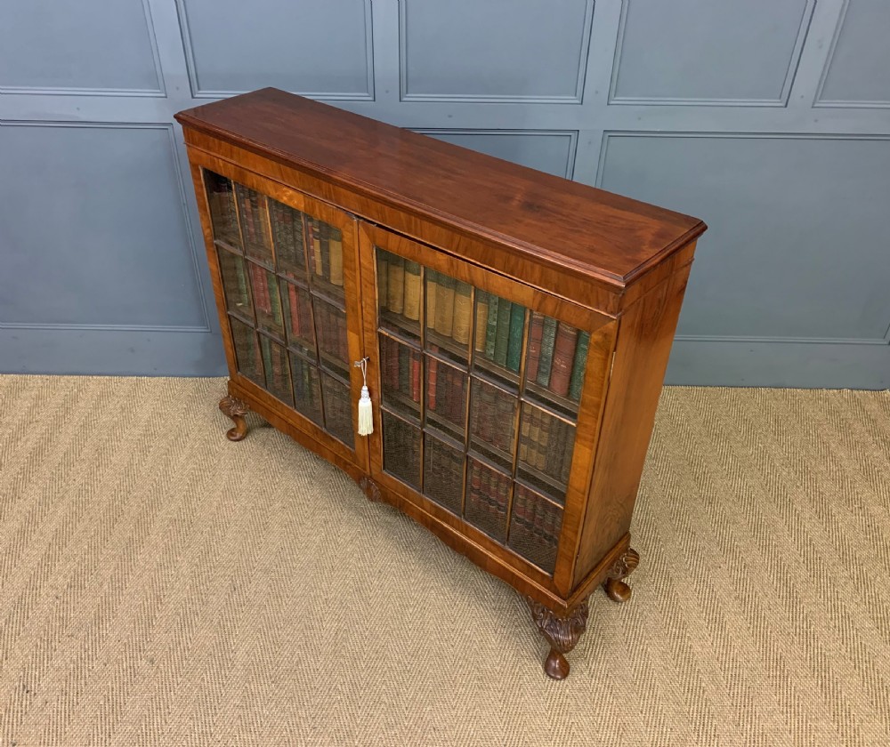 Burr Walnut Bookcase View XIV
