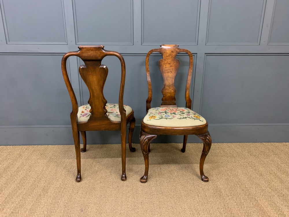 Pair of Burr Walnut Chairs View IV