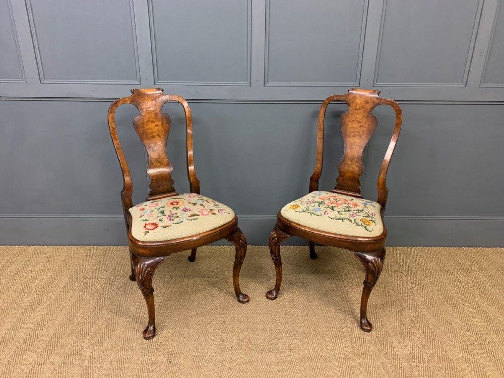 Pair of Burr Walnut Chairs View VI