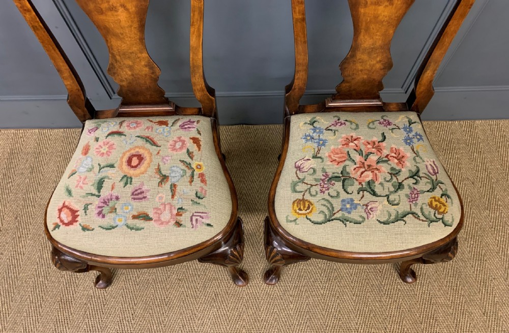 Pair of Burr Walnut Chairs View VII