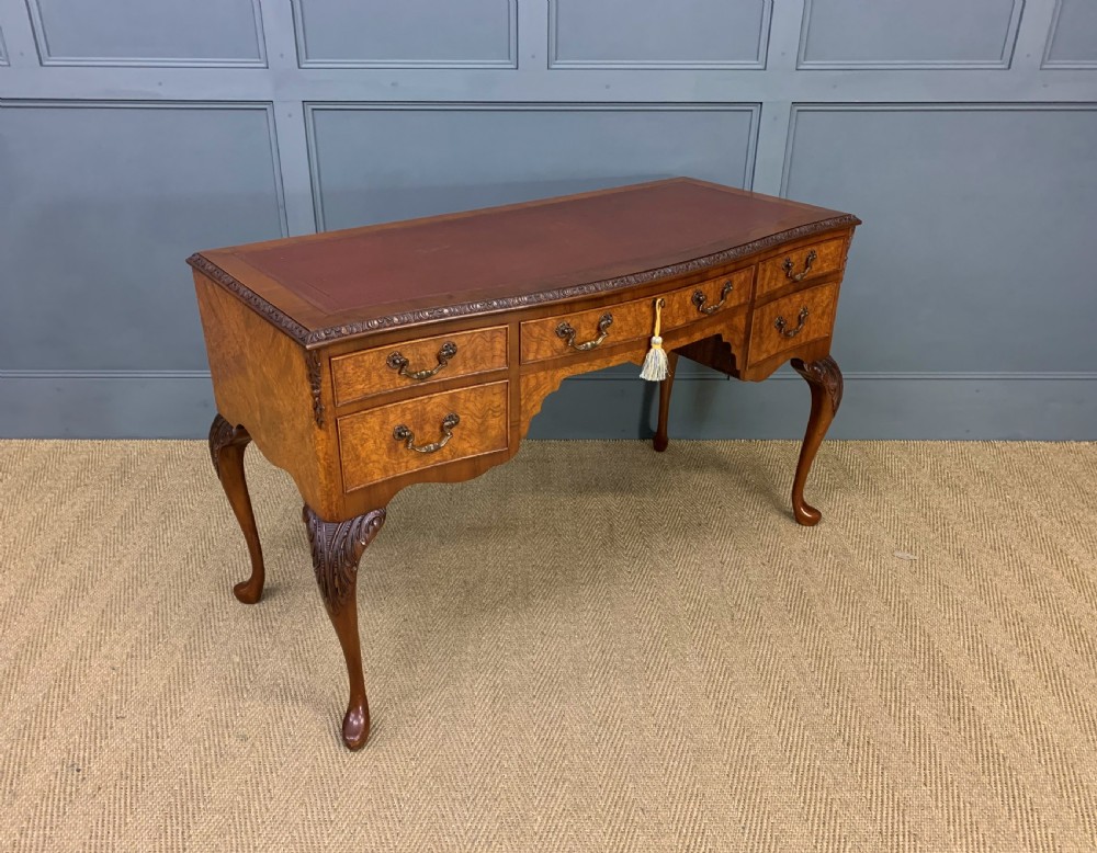 Burr Walnut Writing Desk View IV