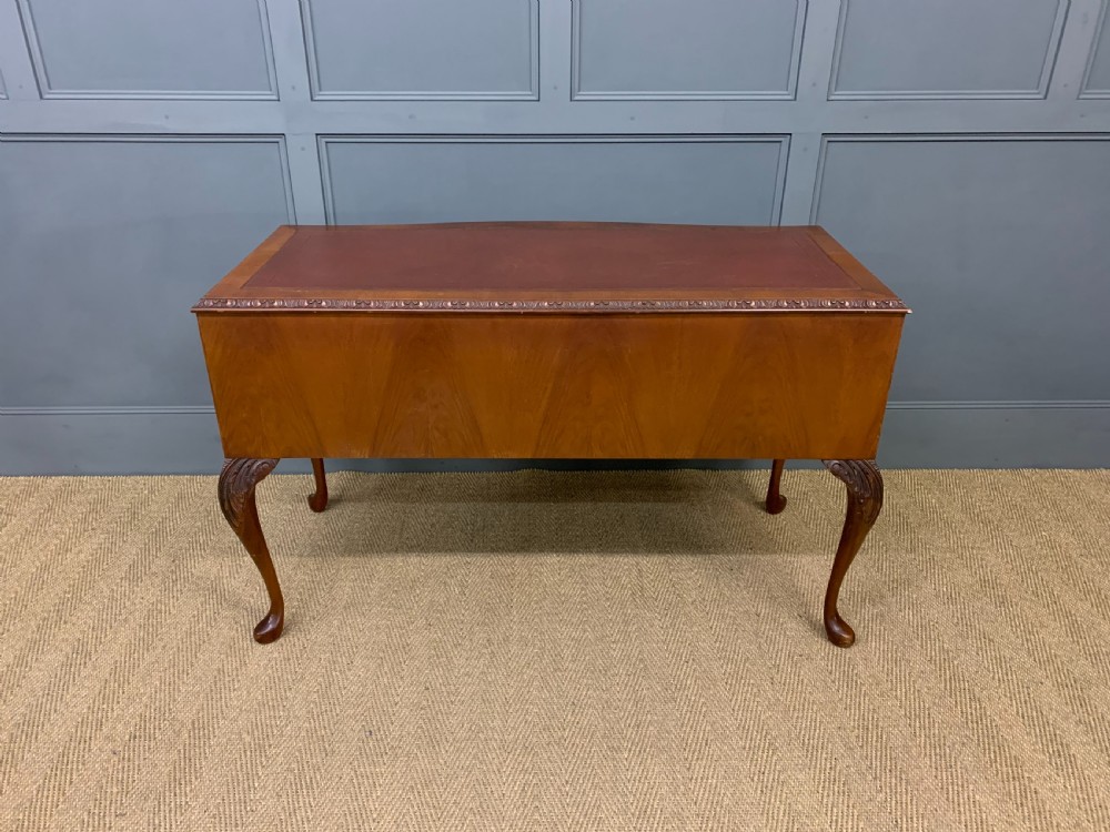 Burr Walnut Writing Desk View V