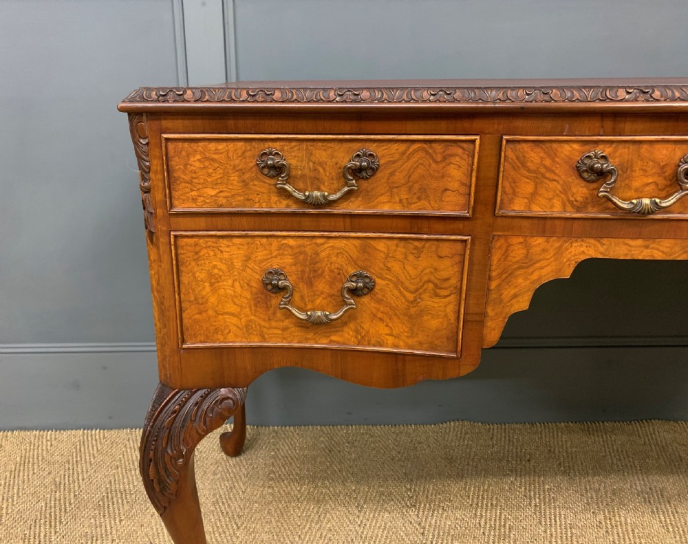 Burr Walnut Writing Desk View VII