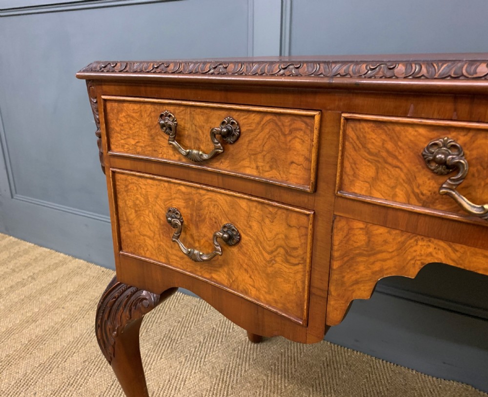 Burr Walnut Writing Desk View IX