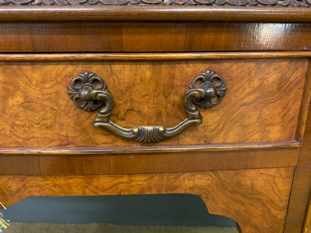 Burr Walnut Writing Desk View X