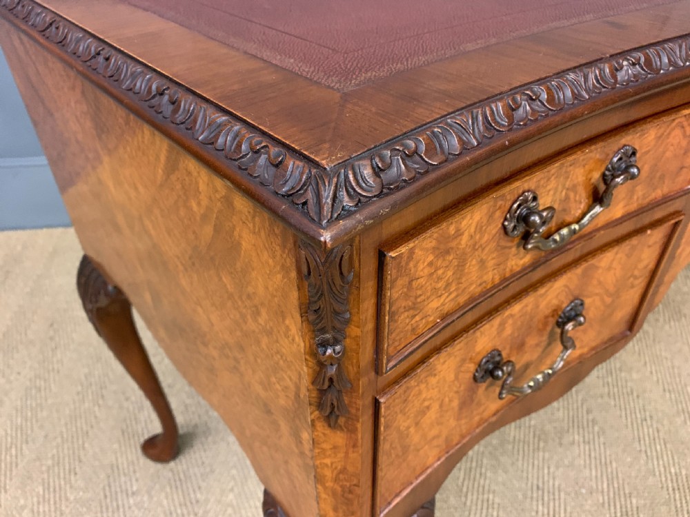 Burr Walnut Writing Desk View XII