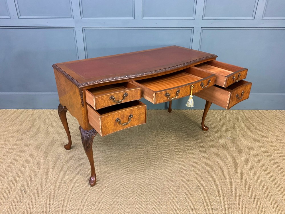 Burr Walnut Writing Desk View XV
