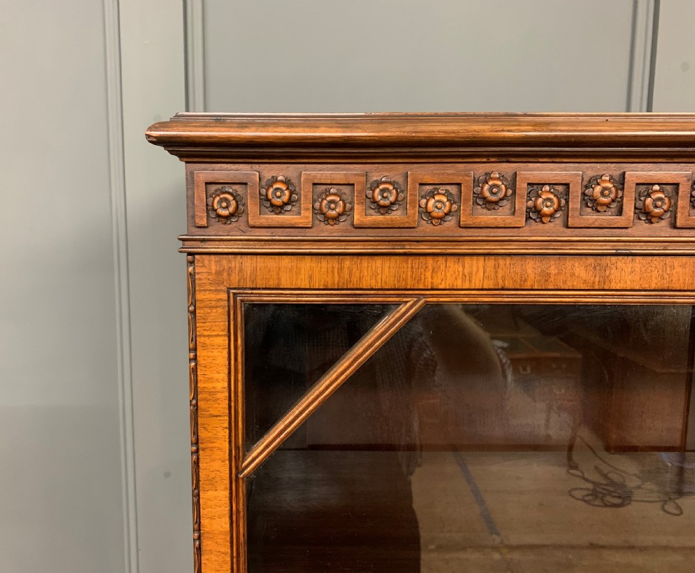 Burr Walnut Bookcase by Jas Shoolbred View VIII