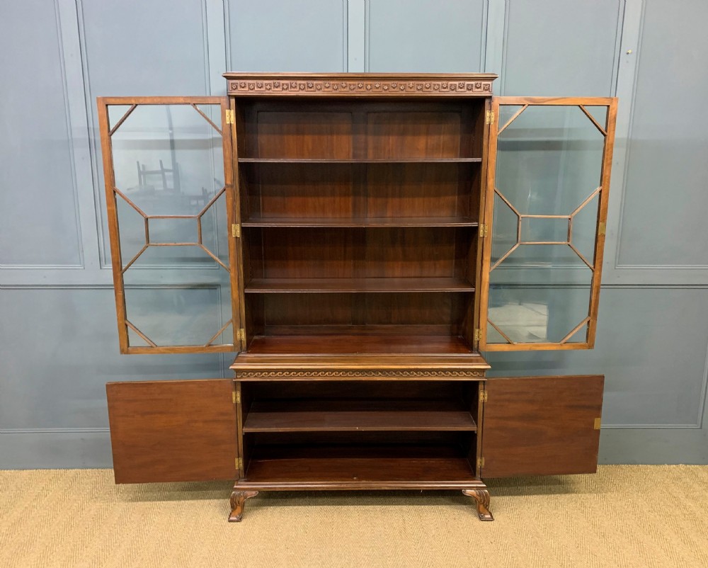 Burr Walnut Bookcase by Jas Shoolbred View IX