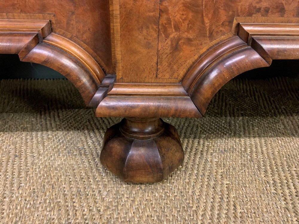 Burr Walnut Break Front Bookcase View VIII