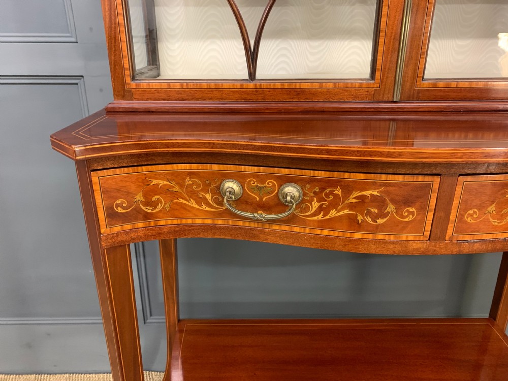 Edwards and Roberts Inlaid Mahogany Display Cabinet View II