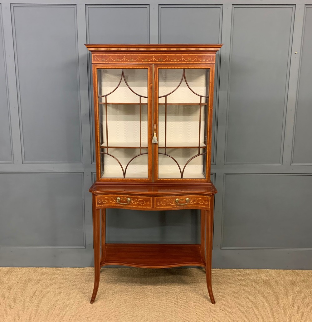 Edwards and Roberts Inlaid Mahogany Display Cabinet View VI