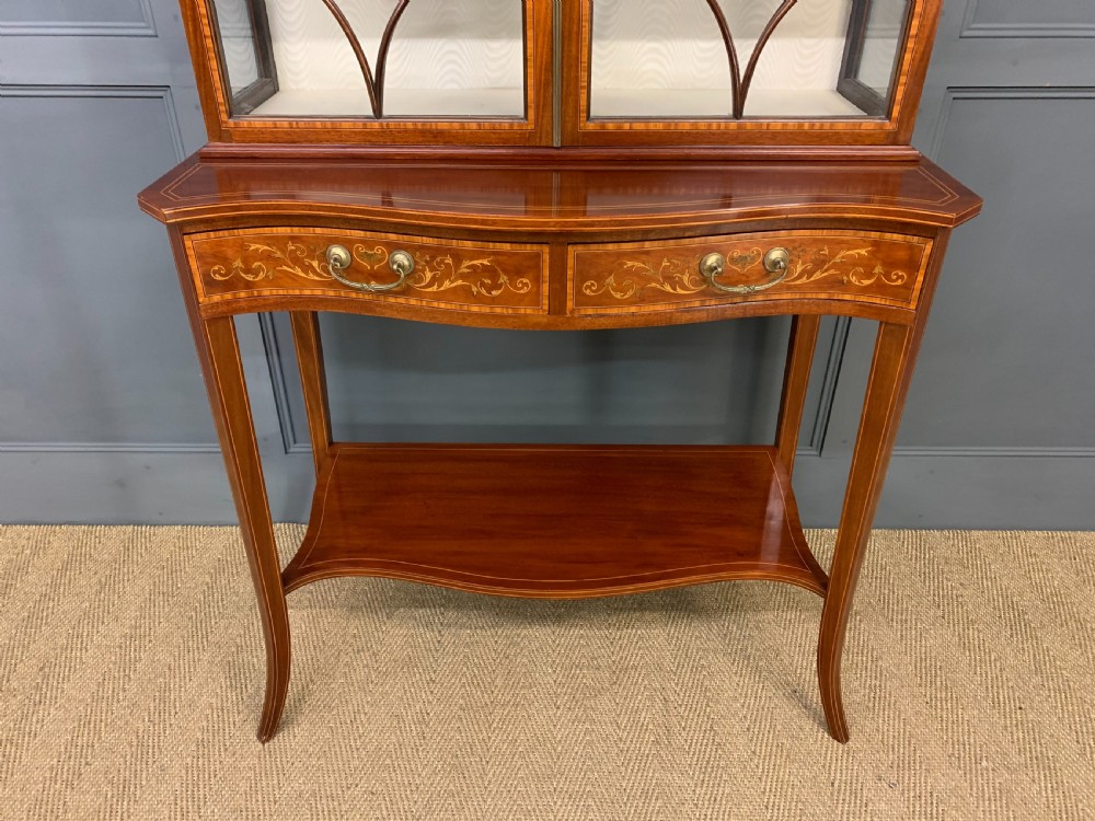 Edwards and Roberts Inlaid Mahogany Display Cabinet View VII